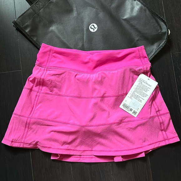 LULULEMON PACE RIVAL SKIRT *LONG IN SONIC PINK (SNCP) SZ 4, 8 NWT - Picture 5 of 15